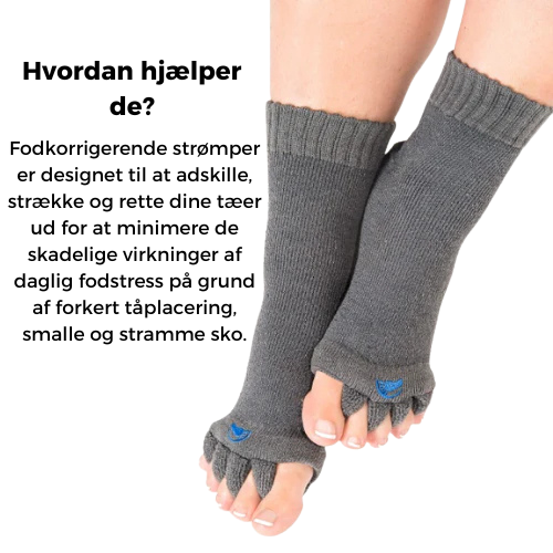 HappyFeet - Fodjusterende Separationsstrømper til lindring af fodsmerter